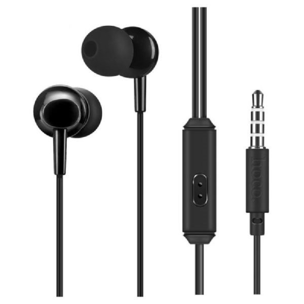 HOC-M14-BK HOCO - M14 INITIAL SOUND STEREO WIRED EARPHONES HANDS FREE BLACK