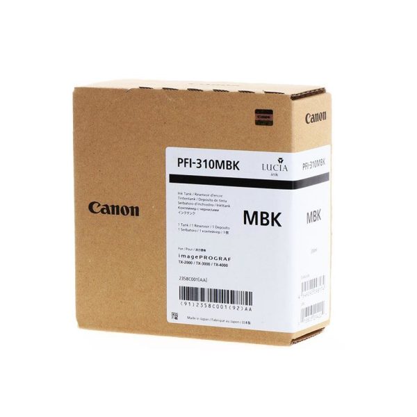 Canon Pigment Μελάνι Inkjet PFI-310 Matte Black (2358C001) (CANPFI-310MBK)