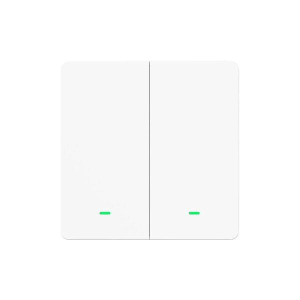 Gosund SW9 Χωνευτός Διακόπτης Τοίχου Wi-Fi για Έλεγχο Φωτισμού με Πλαίσιο και Δύο Πλήκτρα Λευκός (SW9) (GOSSW9)