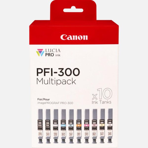 Canon Μελάνι Inkjet PFI-300 Color Multipack 10pcs (4192C008) (CANPFI-300MP)
