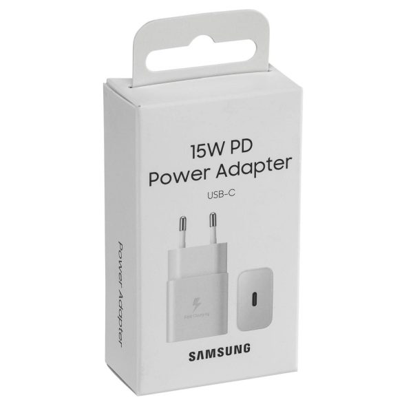 SAM-EPT1510NWE SAMSUNG - ORIGINAL EP-T1510NWE USB-C Fast Travel Charger 15W WHITE BLISTER