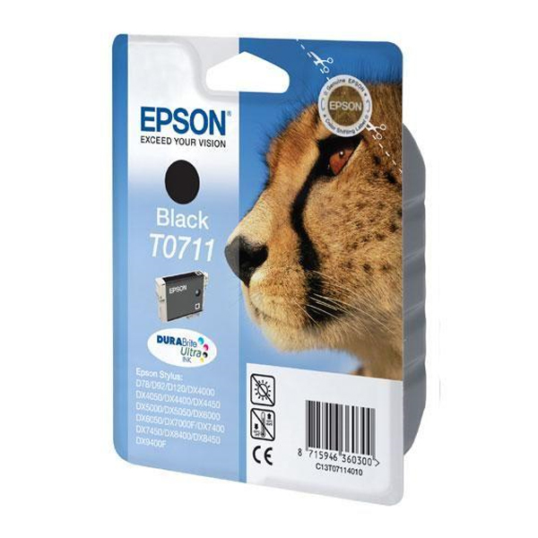 Epson Μελάνι Inkjet T0711 Black (C13T07114012) (EPST071140)
