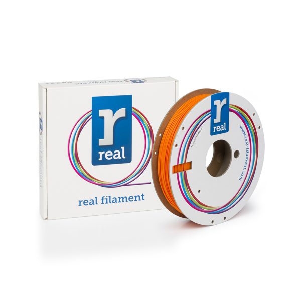 REAL PLA 3D Printer Filament - Orange - spool of 0.5Kg - 1.75mm (REALPLAORANGE500MM175)