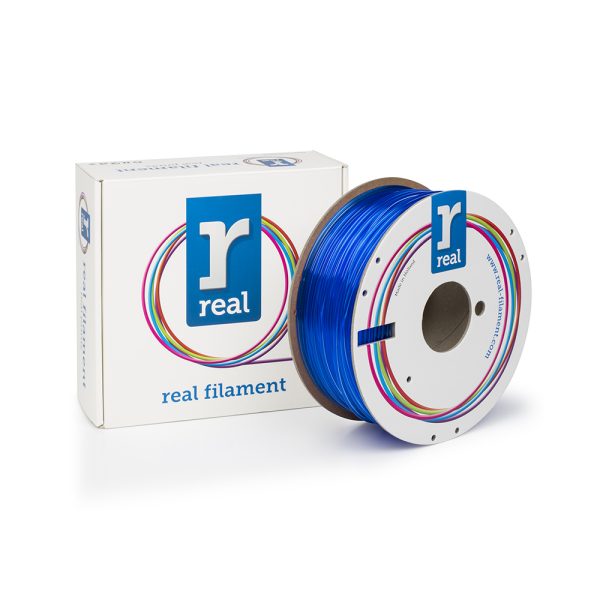 REAL PETG 3D Printer Filament - Translucent Blue - spool of 1Kg - 2.85mm (REALPETGBLUE1000MM3)