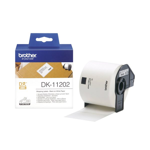 Brother DK-11202 Label Roll – Black on White
