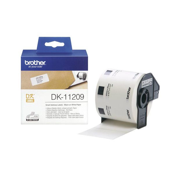 Brother DK-11209 Label Roll – Black on White