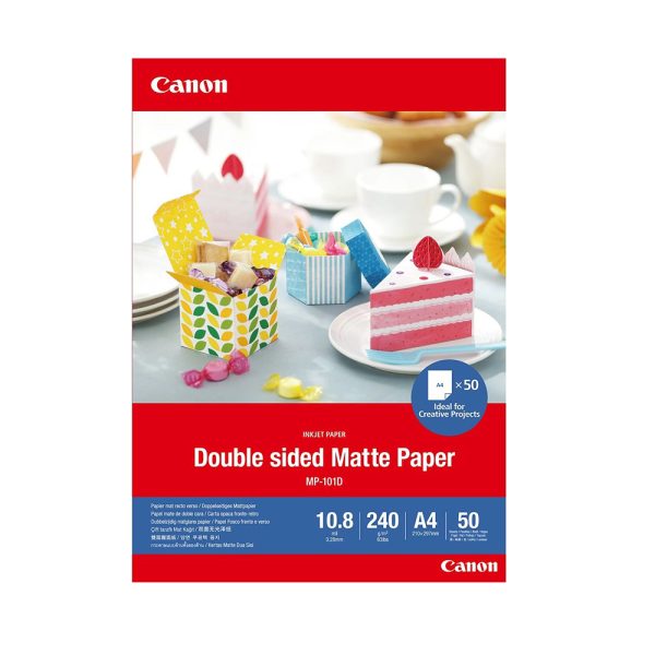 Canon Φωτογραφικό Χαρτί Double Sided Matte Paper MP-101 A4 (50 sheets) (4076C005) (CAN-MP101DA4)