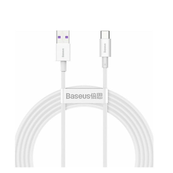 Baseus Superior USB 2.0 Cable USB-C male - USB-A male Λευκό 2m (CATYS-A02) (BASCATYSA02)