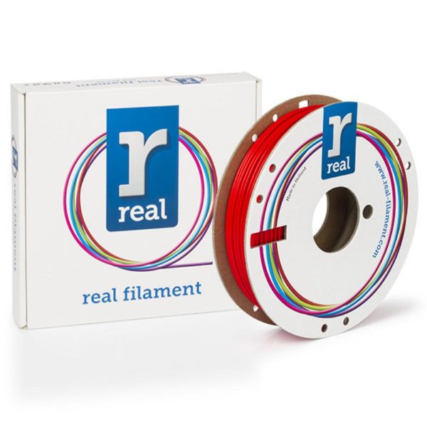 REAL PLA Tough 3D Printer Filament - Red - spool of 0.5Kg – 2.85mm (REALPLATRED500MM285)