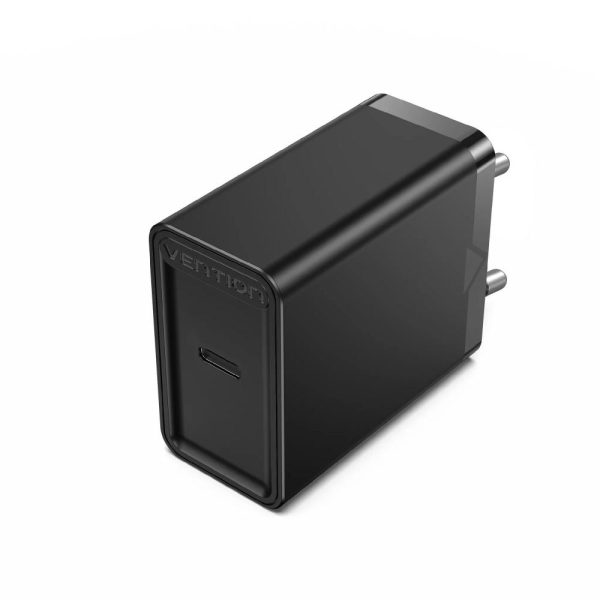 VENTION USB-C Wall Charger (20W) EU Black (FADB0-EU) (VENFADB0-EU)
