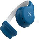 MOT-JR300-BL Motorola Moto JR300 BL Μπλε ασύρματα on ear Bluetooth παιδικά ακουστικά με splitter