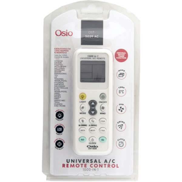 OST-5029 Osio OST-5029-AC Τηλεχειριστήριο για air condition universal