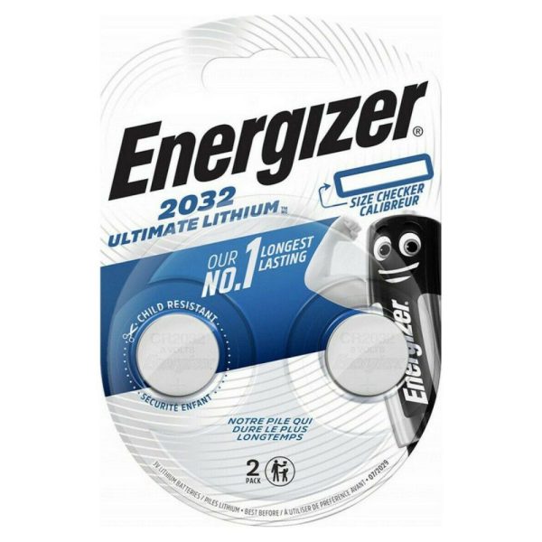 Energizer Ultimate Lithium Μπαταρίες Ρολογιών CR2032 3V 2τμχ (17075105) (ENE17075105)