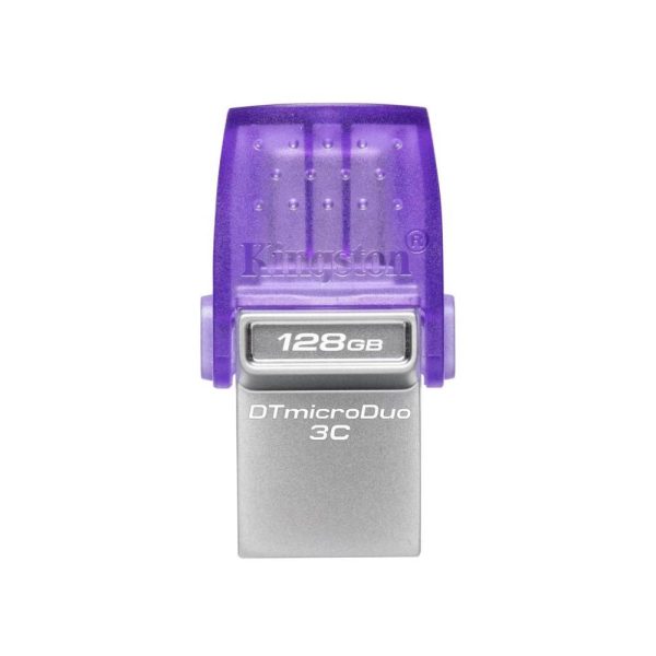 Kingston DataTraveler MicroDuo 3C 128GB USB 3.1 Stick Purple (DTDUO3CG3/128GB) (KINDTDUO3CG3-128GB)