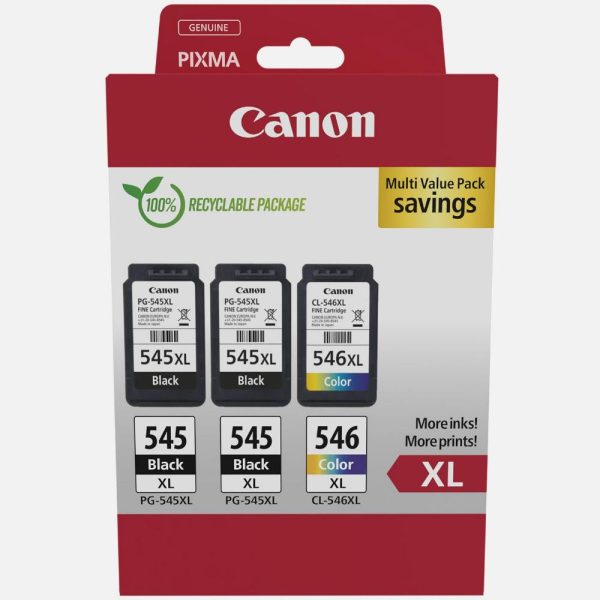 Canon Μελάνι Inkjet PG-545XLx2/CL-546XL MultiPack (8286B013) (CANCL-546XLMP)