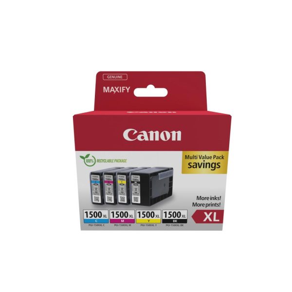 Canon Μελάνι Inkjet PGI-1500XL CMYK Multipack (9182B010) (CANPGI1500XLMP)