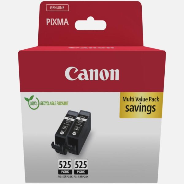 Canon Μελάνι Inkjet PGI-525 Twin Pack Black (4529B017) (CANPGI-525TP)