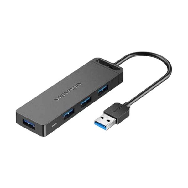 VENTION 4-Port USB 3.0 Hub with Power Supply 1M Black (CHLBF) (VENCHLBF)