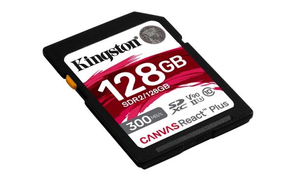 KINGSTON Memory Card Secure Digital Canvas React Plus SDR2/128GB