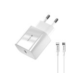 DVCH-383847 DEVIA wall charger Smart PD 20W 1x USB-C white + Lightning - USB-C cable V2