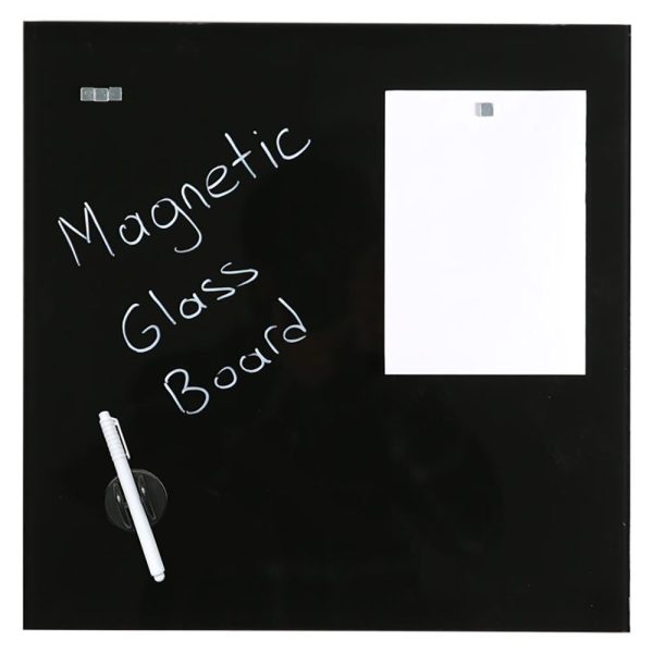 Μαγνητικός γυάλινος πίνακας μαύρος 40x60εκ.