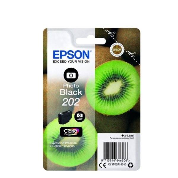 Epson Μελάνι Inkjet 202 Photo Black (C13T02F14010) (EPST02F140)