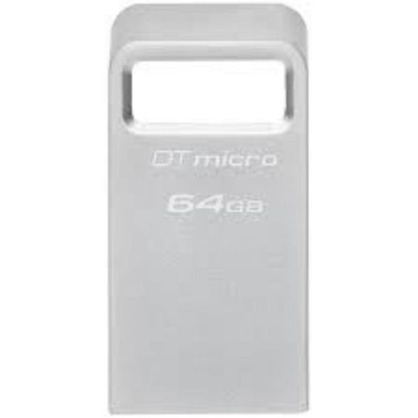 Kingston DataTraveler Micro Gen2 64GB USB 3.2 Stick Silver (DTMC3G2/64GB) (KINDTMC3G2-64GB)