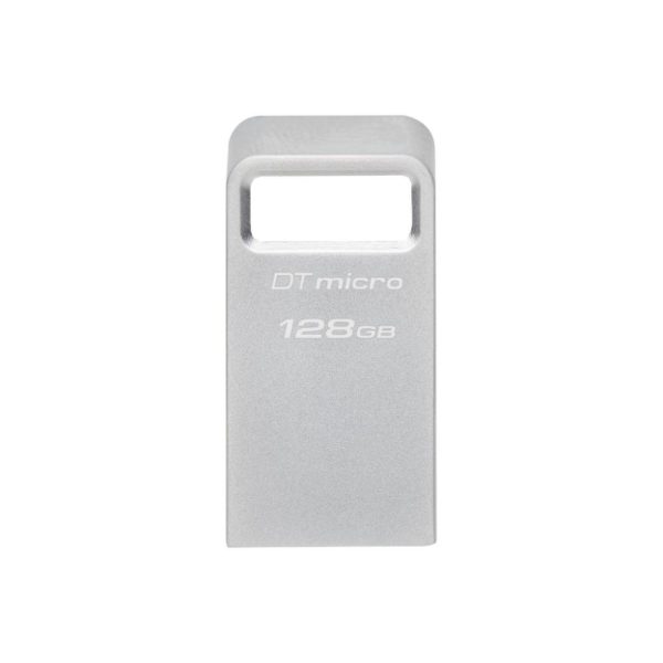 Kingston DataTraveler Micro Gen2 128GB USB 3.2 Stick Silver (DTMC3G2/128GB) (KINDTMC3G2-128GB)