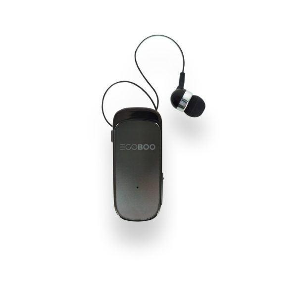 EGO-TK65BK Egoboo Clip+Go In-ear Bluetooth Handsfree Ακουστικό Retractable Black
