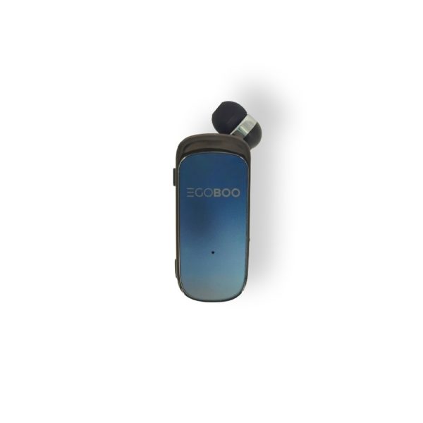 EGO-TK65BL Egoboo Clip+Go In-ear Bluetooth Handsfree Ακουστικό Retractable Blue